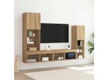 Maison Exclusive - Mobile Tv 4 Pcs Rovere Artigianale Legno Multistrato