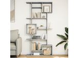 Maison Exclusive - Libreria Grigio Cemento 92X29X188 Cm In Legno Multistrato