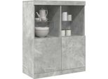 Maison Exclusive - Credenza Grigio Cemento 81X37X100 Cm In Legno Multistrato