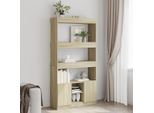 Maison Exclusive - Credenza Rovere Sonoma 92X33X180 Cm In Legno Multistrato