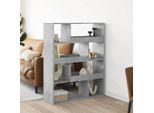 Maison Exclusive - Divisorio Stanza Grigio Cemento 100X33X125,5 Cm In Truciolato