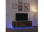 Maison Exclusive - Mobile Porta Tv Con Luci Led Rovere Fumo 160,5X41X50 Cm