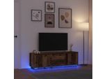 Maison Exclusive - Mobile Porta Tv Con Luci Led Legno Antico 160,5X41X50 Cm