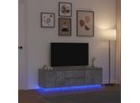 Maison Exclusive - Mobile Porta Tv Con Luci Led Grigio Cemento 160,5X41X50 Cm