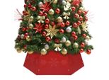 Maison Exclusive - Gonna Per Albero Di Natale Rossa Ø68X25 Cm