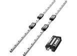 Guide Lineari Vevor HGR20, Confezione Da 2 Guide Lineari Da 1000 Mm E 4 Blocchi Di Scorrimento, Inossidabili E Ad Alta Precisione, Guide Di Scorrimento Per Fai-Da-Te, Fresatrici Cnc, Torni, Fresatrici, Stampanti 3D