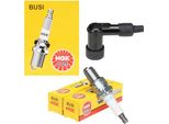 2 Candele Ngk BR7ES + Connettori Candele Per Atu Baotian Cpi Explorer Generic Keeway Ksr Sachs