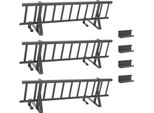 Vidaxl Pala Da Neve Per Tetto Antracite 300 X 29,5 X 34,5 Cm Acciaio