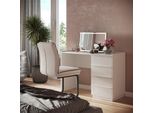 Vicco Tavolo Da Toeletta Viktoria, 110 Cm Con 4 Cassetti, Bianco