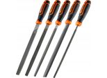 Set Di 5 Lime Per Metallo 200 Mm In Acciaio T10 Polax