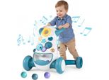 Costway Baby Walker, Giocattolo Montessori, Girello Didattico Con Musica, Luci E Vano Portaoggetti, Per Bambini Dai 6 Ai 36 Mesi, Blu