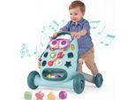 Costway Baby Walker, Giocattolo Montessori Per Bambini Piccoli, Girello Didattico Con Musica E Luci, Con Spazio Di Stivaggio, Adatto A Bambini Dai 6 Ai 36 Mesi, Blu
