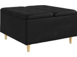 Syfax™ Pouf Contenitore Nero 80 X 80 X 45 Cm