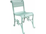Casa Padrino Sedia Da Giardino In Ferro Battuto In Stile Art Nouveau Verde Menta - Mobili Da Giardino E Terrazza
