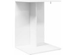 Vidaxl Tavolino Bianco 45 X 40 X 62,5 Cm Materiale A Base Di Legno