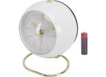Piccolo Orologio Da Tavolo Con Luce Notturna, Silenzioso, Senza Ticchettio, Alimentato A Batteria, Sveglia Analogica Per Camera Da Letto, Cucina, Comodino, Scrivania