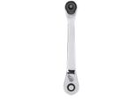 Chiave A Cricchetto Mini Doppia Testa Da 130 Mm, Acciaio Al Cromo-Vanadio, Attacco Da 1/4 Di Pollice, 72 Denti, Reversibile, Per Uso Industriale