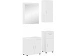 Syfax™ Set Di Mobili Per Il Bagno Con Cassetto Tulum Bianco Lucido