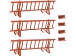Vidaxl Pala Da Neve Per Tetto Rossa 300 X 29,5 X 34,5 Cm Acciaio