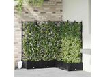 Maison Exclusive - Fioriera Da Giardino 5 Pezzi Nero 120 X 120 X 125,5 Cm Acciaio
