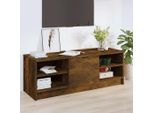 Maison Exclusive - Mobile Tv In Rovere Affumicato 102X35,5X36,5 Cm Materiale Ligneo
