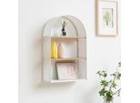 Scaffale A Muro "JäLler"" Con 3 Ripiani In Metallo 53 X 35 X 14 Cm Bianco"