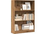 Maison Exclusive - Libreria In Rovere Artigianale 80X24X109 Cm Materiale Ligneo
