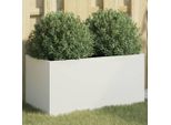 Maison Exclusive - Vaso Da Fiori Bianco 62X30X29 Cm In Acciaio