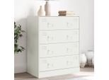 Maison Exclusive - Credenza Bianca 67X39X83 Cm Acciaio