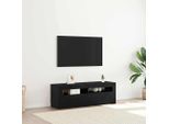 Maison Exclusive - Mobile Tv Effetto Rovere Nero 120 X 35 X 40 Cm Materiale Ligneo