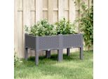 Maison Exclusive - Fioriera Con Piedini Blu-Grigio 80X40X42 Cm Pp