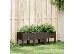 Maison Exclusive - Fioriera Con Piedini Marrone 120X40X42 Cm Pp