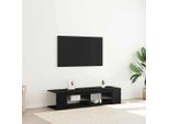 Maison Exclusive - Mobile Tv Effetto Rovere Nero 135 X 39 X 30 Cm Materiale Ligneo