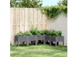 Maison Exclusive - Fioriera Con Piedini Blu-Grigio 160X120X42 Cm Pp