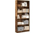 Maison Exclusive - Libreria Effetto Legno Antico 80X24X176 Cm Materiale Ligneo
