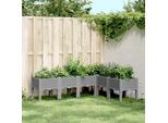 Maison Exclusive - Fioriera Con Piedini Grigio Chiaro 160X120X42 Cm Pp