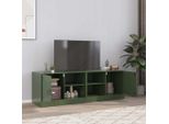 Maison Exclusive - Mobile Tv 2 Pezzi Verde Oliva 67X39X44 Cm Acciaio