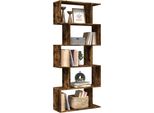Maison Exclusive - Libreria Divisorio 5 Ripiani Rovere Affumicato 70X24X161 Cm