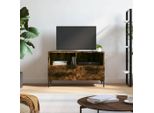Maison Exclusive - Mobile Tv In Rovere Affumicato 80X36X50 Cm Materiale Ligneo