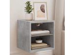 Maison Exclusive - Mobile Tv Con Luci Led 2 Pezzi Grigio Cemento 30X28,5X30 Cm