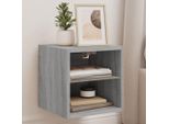 Maison Exclusive - Mobile Tv Con Luci Led 2 Pz. Grigio Sonoma