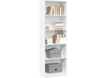 Maison Exclusive - Libreria Bianca 60 X 24 X 176 Cm Materiale Ligneo