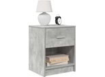 Maison Exclusive - Comodini 2 Pz. Con Cassetto Grigio Cemento 40X34X50 Cm