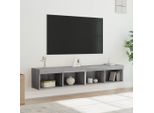 Maison Exclusive - Mobile Tv Con Luci Led 2 Pz. Grigio Sonoma 80X30X30 Cm