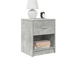 Maison Exclusive - Comodino Con Cassetto Grigio Cemento 40X34X50 Cm
