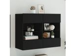 Maison Exclusive - Mobile Tv Con Luci Led Nero 78,5X30X60,5 Cm