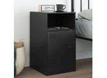Maison Exclusive - Comodino Nero 34,5X39X62 Cm Acciaio