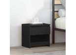 Maison Exclusive - Comodini 2 Pz. Nero 40X30X39 Cm Materiale Ligneo