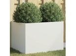 Maison Exclusive - Vaso Da Fiori Bianco 62X47X46 Cm In Acciaio