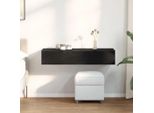 Maison Exclusive - Mensola A Muro Con Cassetti Nero 100X36X19 Cm Materiale Ligneo